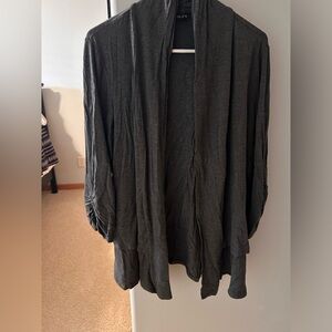 Charcoal stretchy cardigan L